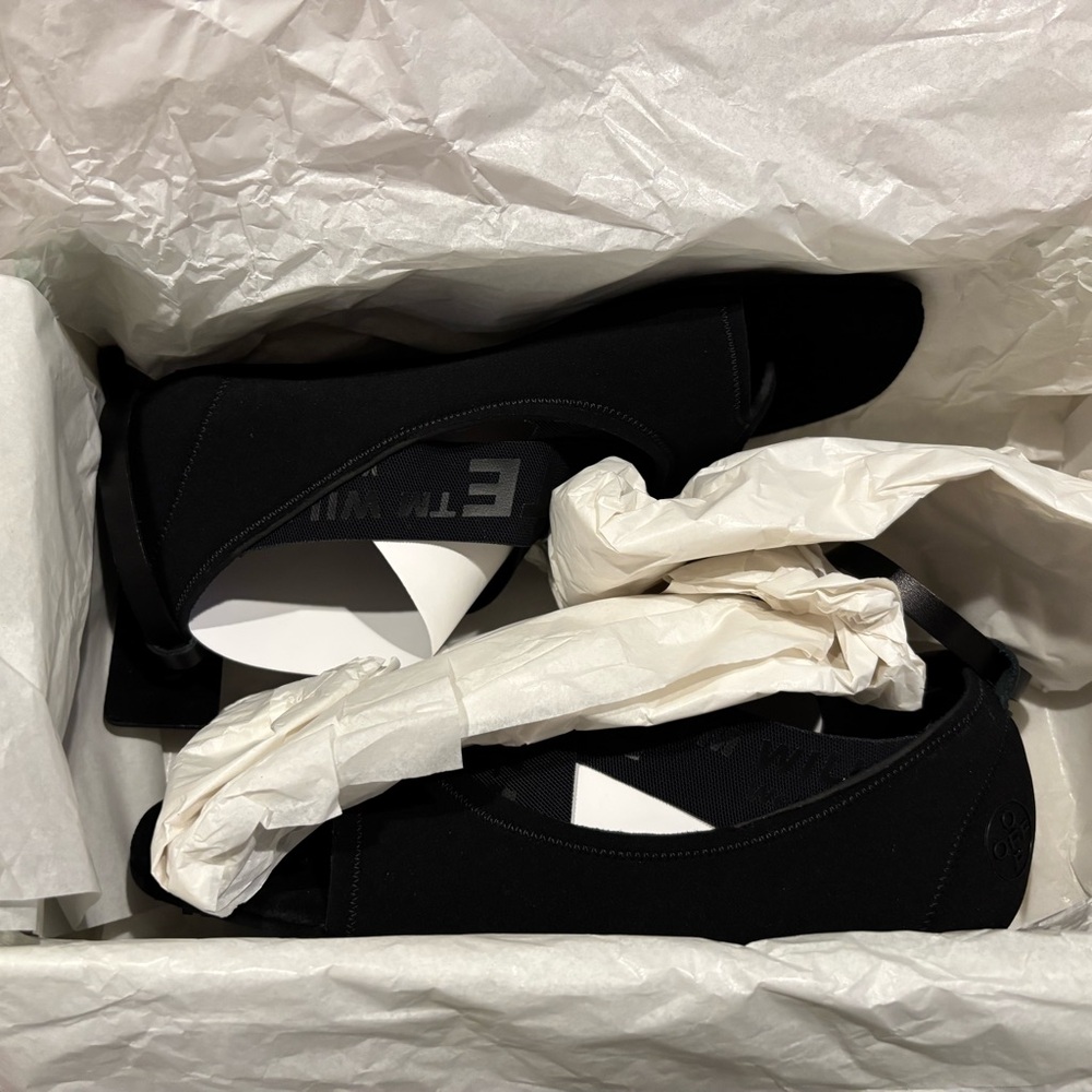 Off-White C/O Virgil Abloh Yoga Flat Shoes Sandals - Black - Picture 9 of 10